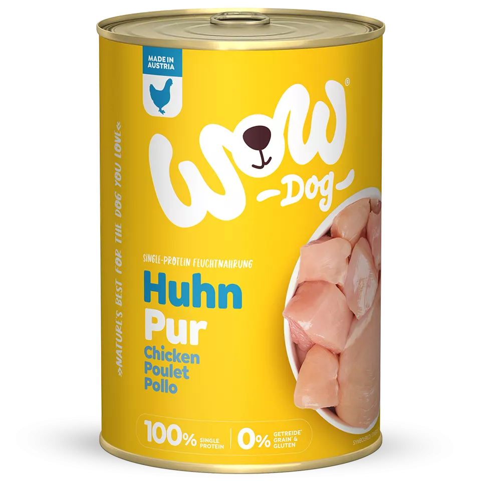 Premium Hunde-Nassfutter Huhn Single-Protein | WOW DOG