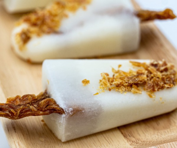 Hundeeis aus Ziegenmilch mit Hühnerfilet