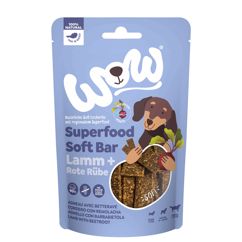 WOW Dog Treat Soft Bar Lamb lower prices