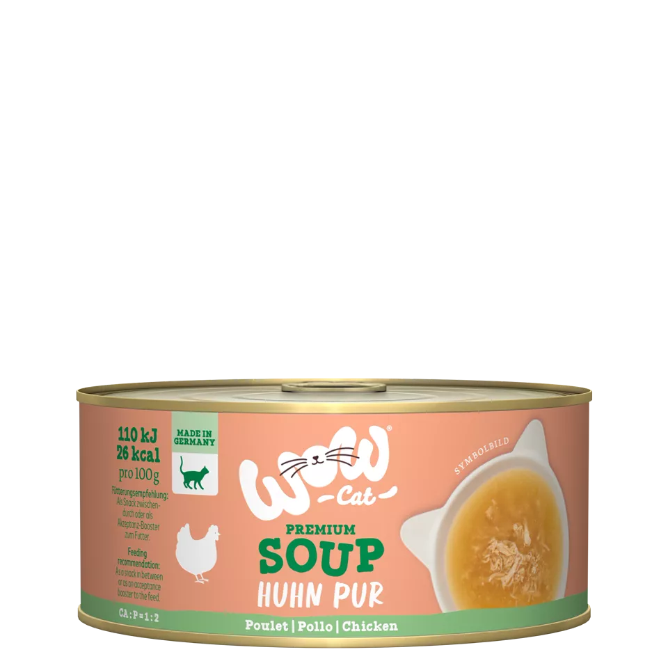 WOW CAT Katzen Snack Suppe mit Huhn