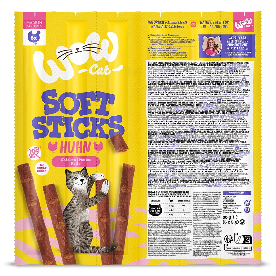 Soft Sticks with chicken