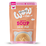 Katzensuppe mit Lachs in Verpackung