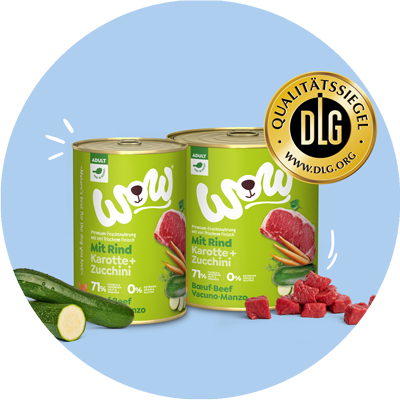 WOW DOG Adult mit Rind und DLG Siegel