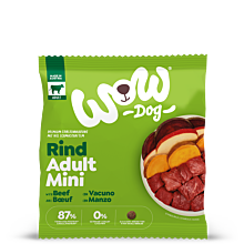 Hunde-Trockenfutter Probe in grüner Verpackung